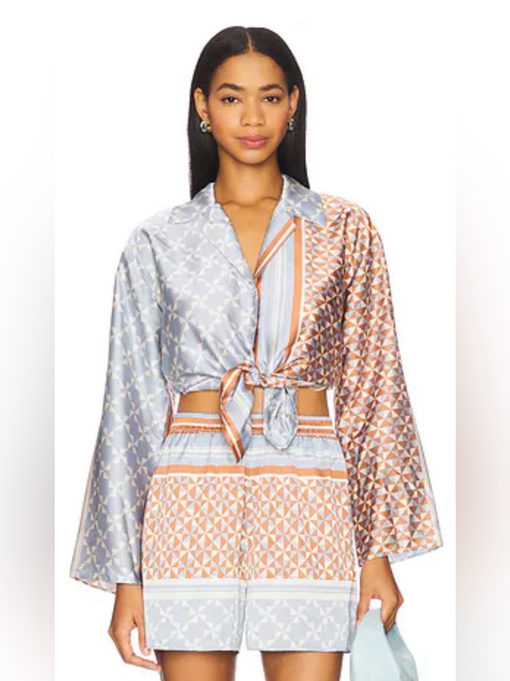 Misa Los Angeles Isme Top in Checkered Tile